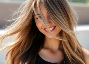 before and after brown hair with silver highlights