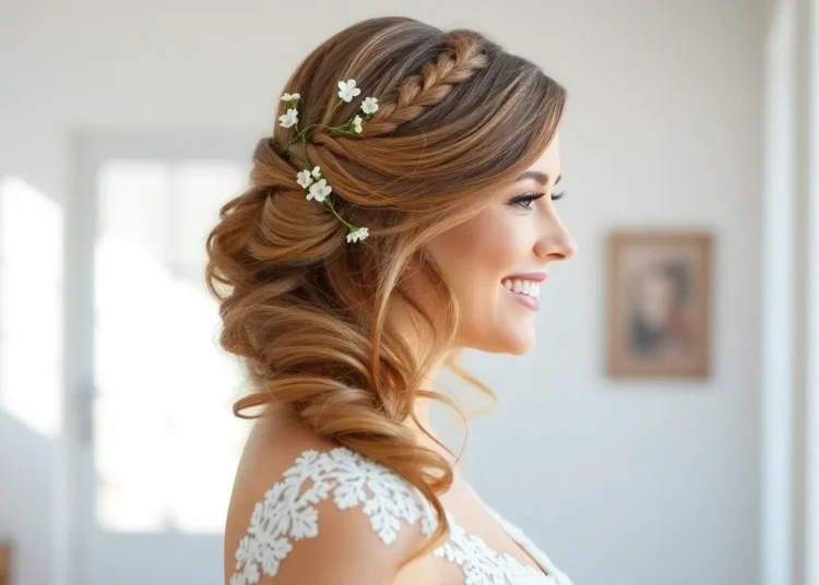 Stunning Half Up Half Down Wedding Hair: Perfect Front View Styles for Every Bride