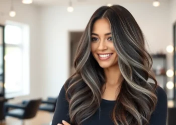 gray blending for dark hair before and after