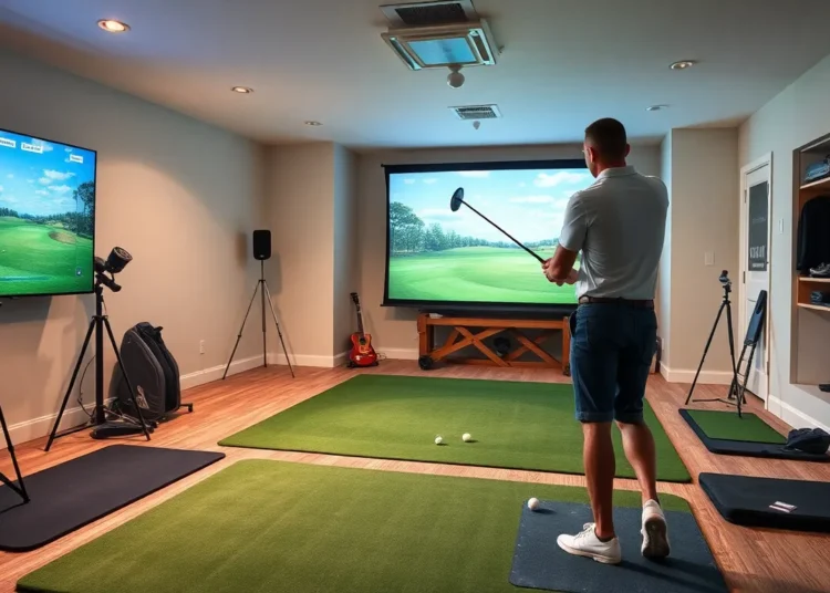 how to set up a golf training room ththomideas