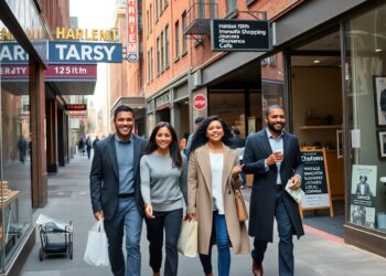 harlem shopping district
