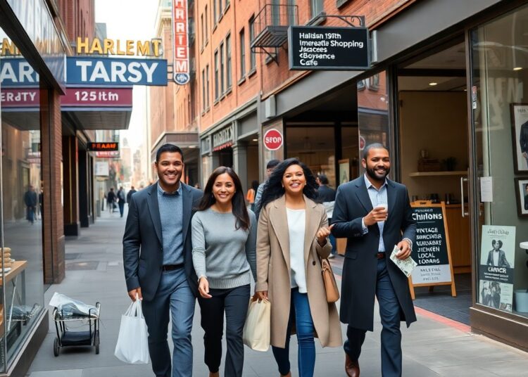 harlem shopping district